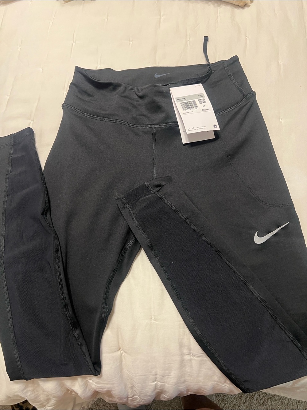 Nike Women's Black Performance Leggings with Swoosh